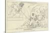 Ajax Defending the Greek Ships Against the Trojans-John Flaxman-Stretched Canvas