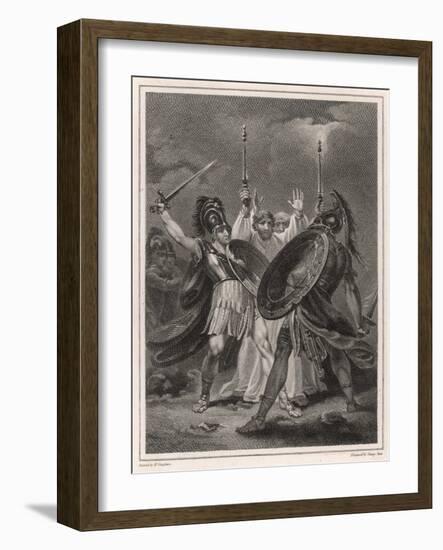 Ajax Fights Hector-Henry Singleton-Framed Art Print