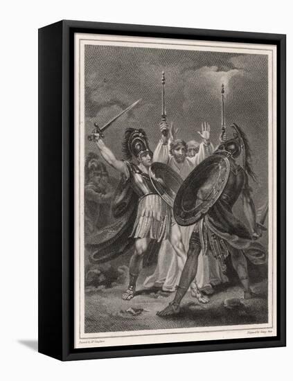 Ajax Fights Hector-Henry Singleton-Framed Stretched Canvas