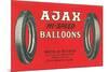 Ajax Hi-Speed Balloon Tires Advertisement-Found Image Press-Mounted Giclee Print