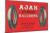 Ajax Hi-Speed Balloon Tires Advertisement-Found Image Press-Mounted Giclee Print