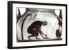Ajax Preparing for His Death, Illustration after a 6th Century BC Greek Krater Vase-null-Framed Giclee Print