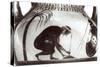 Ajax Preparing for His Death, Illustration after a 6th Century BC Greek Krater Vase-null-Stretched Canvas
