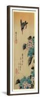 Ajisai Ni Kawasemi-Utagawa Hiroshige-Framed Giclee Print