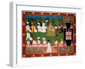 Ajit Singh (1678Ð1724), the Maharaja of Jodhpur-null-Framed Giclee Print