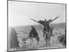 Ajman Bedouin on the Move (With Women's Litter, Hawdaj) Near Thaj, Saudi Arabia, 13th March 1911-William Henry Irvine Shakespear-Mounted Photographic Print