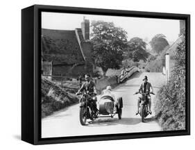 Ajs Motorbikes, C1939-null-Framed Stretched Canvas