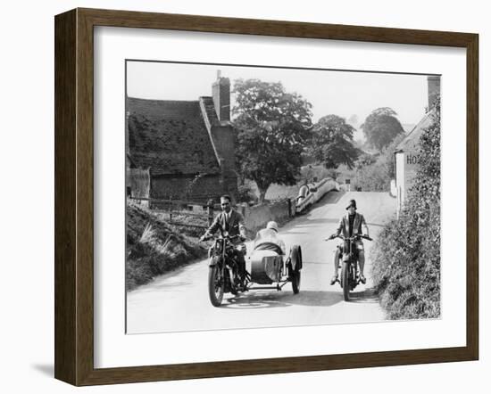 Ajs Motorbikes, C1939-null-Framed Photographic Print