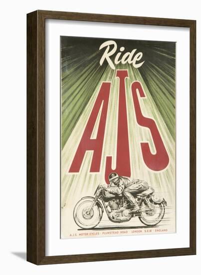 Ajs Motorcycle-Vintage Apple Collection-Framed Giclee Print