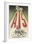 Ajs Motorcycle-Vintage Apple Collection-Framed Giclee Print