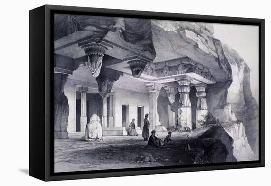 Ajunta (Si), Vihara Cave Number Seven-Thomas Colman Dibdin-Framed Stretched Canvas