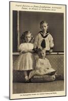 Ak Die Herzoglichen Kinder Von Sachsen Coburg Und Gotha, Kleid, Matrosenanzug-null-Mounted Photographic Print