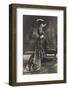 Ak Erzherzogin Maria Annunziata V Österreich, Langes Ballkleid, Federhut, Sessel-null-Framed Photographic Print