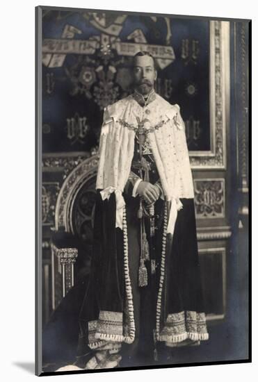 Ak H.M. King George V in State Robes, König Georg V in Königstracht-null-Mounted Photographic Print