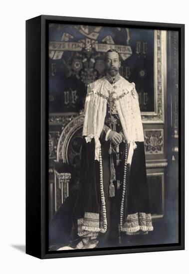 Ak H.M. King George V in State Robes, König Georg V in Königstracht-null-Framed Stretched Canvas