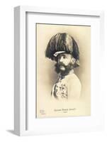 Ak Kaiser Franz Josef I, 1873, Mit Federhelm, Uniform, Orden, Bkwi 887 205-null-Framed Photographic Print