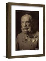 Ak Kaiser Franz Josef I., Portrait, Orden Und Abzeichen, Wohlfahrt-null-Framed Photographic Print