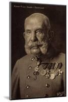 Ak Kaiser Franz Josef I., Portrait, Orden Und Abzeichen, Wohlfahrt-null-Mounted Photographic Print