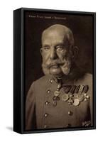 Ak Kaiser Franz Josef I., Portrait, Orden Und Abzeichen, Wohlfahrt-null-Framed Stretched Canvas