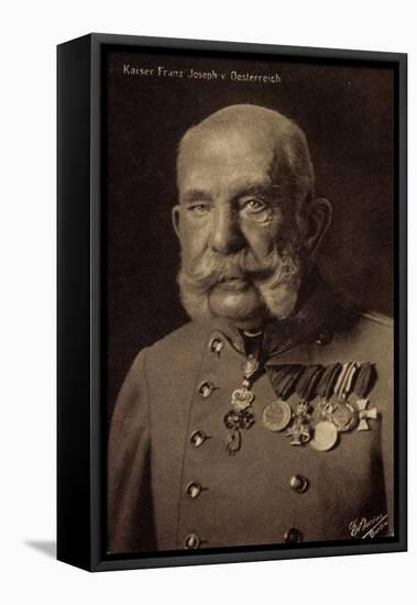 Ak Kaiser Franz Josef I., Portrait, Orden Und Abzeichen, Wohlfahrt-null-Framed Stretched Canvas