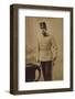 Ak Kaiser Franz Josef I., Standportrait, Uniform, Hochhut, Säbel-null-Framed Photographic Print