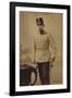 Ak Kaiser Franz Josef I., Standportrait, Uniform, Hochhut, Säbel-null-Framed Photographic Print