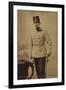 Ak Kaiser Franz Josef I., Standportrait, Uniform, Hochhut, Säbel-null-Framed Photographic Print