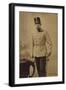 Ak Kaiser Franz Josef I., Standportrait, Uniform, Hochhut, Säbel-null-Framed Photographic Print