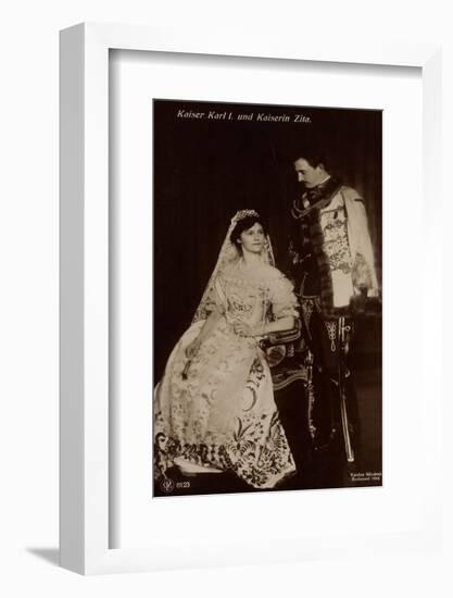 Ak Kaiser Karl I. Und Kaiserin Zita Von Ungarn, Npg 6123-null-Framed Photographic Print