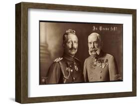 Ak Kaiser Wilhelm II, Kaiser Franz Josef I, in Treue Fest, Npg 4907 B-null-Framed Photographic Print