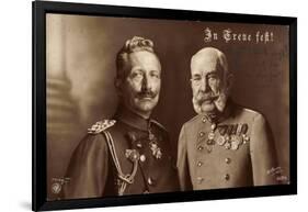 Ak Kaiser Wilhelm II, Kaiser Franz Josef I, in Treue Fest, Npg 4907 B-null-Framed Photographic Print