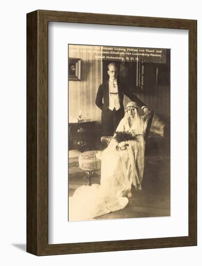 Ak Prinz Ludwig Philipp Von Thurn U. Taxis, Prinzessin Elisabeth V Luxemburg-null-Framed Photographic Print