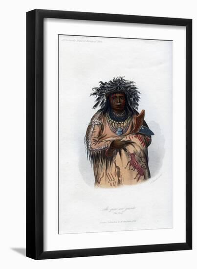 Ak-Quee-We-Zaints, the Boy, 1848-Harris-Framed Giclee Print