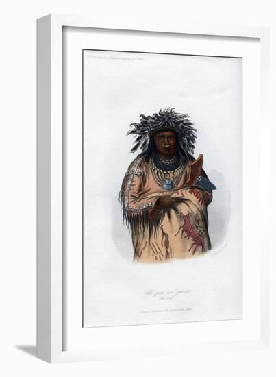 Ak-Quee-We-Zaints, the Boy, 1848-Harris-Framed Giclee Print