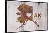 AK Rusty Cementwall Heart-Red Atlas Designs-Framed Stretched Canvas