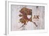 AK Rusty Cementwall Heart-Red Atlas Designs-Framed Giclee Print