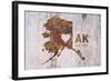 AK Rusty Cementwall Heart-Red Atlas Designs-Framed Giclee Print