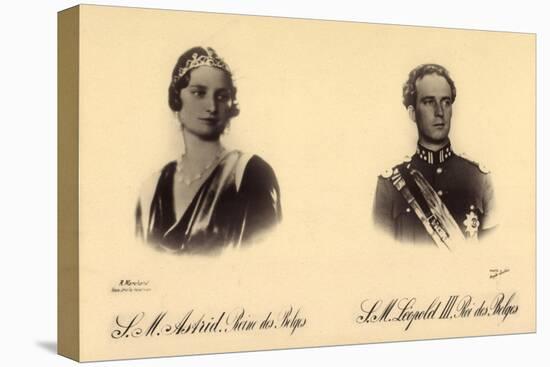 Ak S.M. Astrid Reine Des Belges, S.M. Léopold III. Roi Des Belges-German photographer-Stretched Canvas