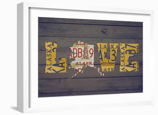 AK State Love-Design Turnpike-Framed Giclee Print