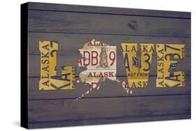 AK State Love-Design Turnpike-Stretched Canvas