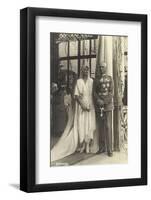 Ak Vermählung 7.4.1921,Sr. Kgl. Kronprinz Rupprecht Von Bayern,Antonia Luxemburg-null-Framed Photographic Print