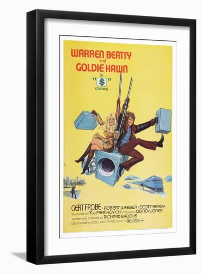 $, (Aka Dollars), from Left: Goldie Hawn, Warren Beatty, 1971-null-Framed Art Print