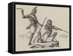 Akalees of the Sikh Army, from Von Orlich's Travels-null-Framed Stretched Canvas