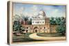 Akali Temple Amritsar, from 'The Kingdom of the Punjab, its Rulers and Chiefs, Volume II', a…-null-Stretched Canvas