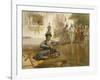 Akalis at the Holy Tank, Umritsar, from 'India Ancient and Modern', 1867 (Colour Litho)-William 'Crimea' Simpson-Framed Giclee Print