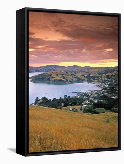 Akaroa, Banks Peninsula, South Island, New Zealand-Doug Pearson-Framed Stretched Canvas