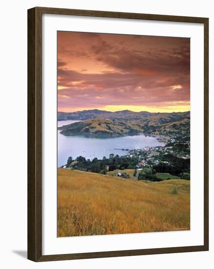 Akaroa, Banks Peninsula, South Island, New Zealand-Doug Pearson-Framed Photographic Print