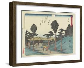 Akasaka, 1837-1844-Utagawa Hiroshige-Framed Giclee Print