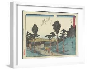 Akasaka, 1837-1844-Utagawa Hiroshige-Framed Giclee Print