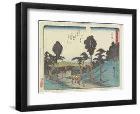 Akasaka, 1837-1844-Utagawa Hiroshige-Framed Giclee Print